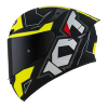 Casca moto KYT TT-Course Electron Galben-Negru Mat