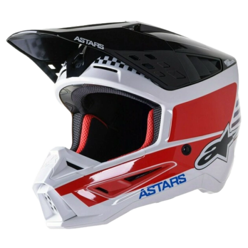 Casca moto Cross-Enduro ALPINESTARS SM5 Speed Negru-Rosu