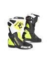 Cizme moto BELA Racing Turbo Track Negru-Galben fluo