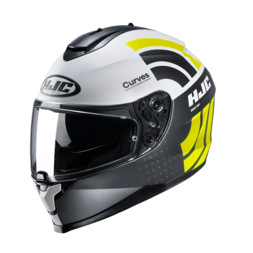 Casca moto HJC C70 Curves Gri-Galben