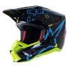 Casca moto Cross-Enduro ALPINESTARS SM5 Action Negru-Galben Fluo