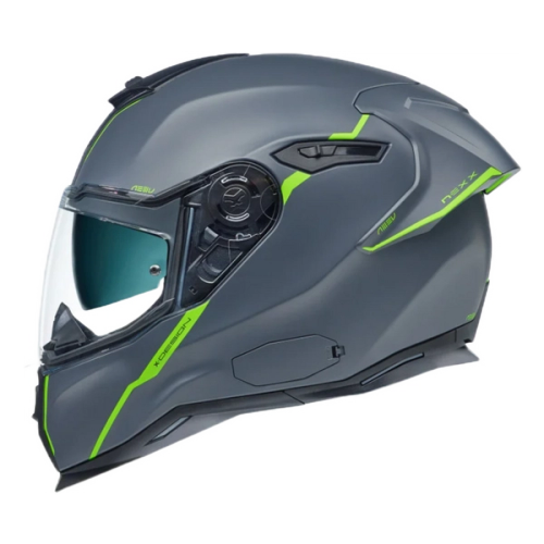 Casca moto NEXX SX.100R Shortcut Premium Gri-Fluor