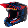 Casca moto Cross-Enduro ALPINESTARS SM5 Solar Flare Rosu-Albastru