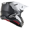 Casca moto Cross-Enduro ALPINESTARS Supertech SM10 Dyno Alb-Negru