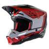 Casca moto Cross-Enduro ALPINESTARS SM5 Beam Negru-Alb-Rosu