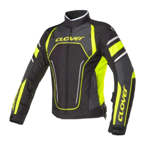 Geaca moto impermeabila CLOVER Rainblade 2 Negru-Fluor