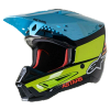 Casca moto Cross-Enduro ALPINESTARS SM5 Speed Albastru-Galben Fluo