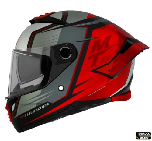 Casca moto MT Thunder 4 SV Pental B5 rosu mat