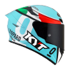 Casca moto KYT TT-Course Leopard Replica Tricolore