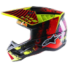 Casca moto Cross-Enduro ALPINESTARS SM5 Solar Flare Rosu-Galben Fluo