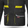 Geaca moto touring all-season BELA Transformer Negru-Galben Fluo