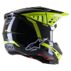 Casca moto Cross-Enduro ALPINESTARS SM5 Beam Negru-Galben Fluo