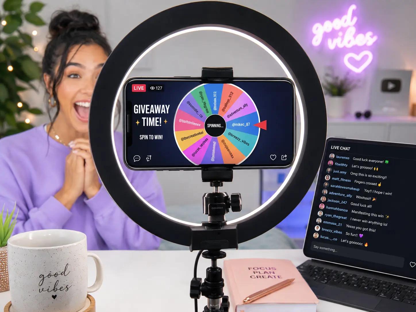 How to Run a Fair Instagram & TikTok Giveaway Live