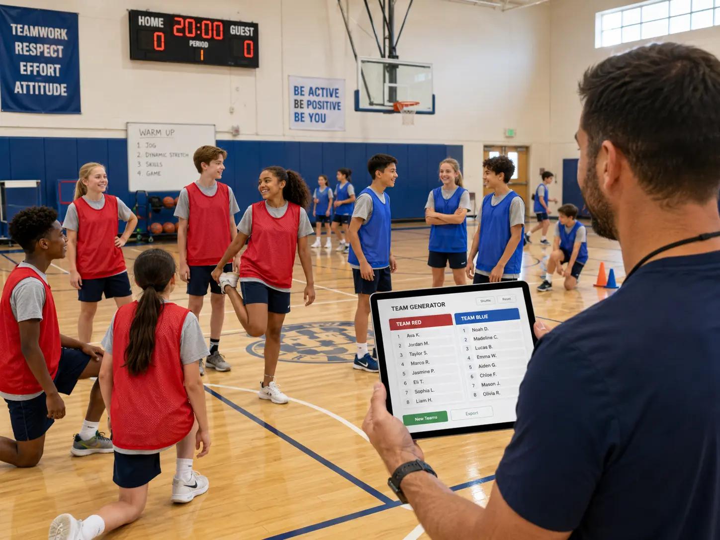 Splitting Kids into Fair Teams: A PE Teacher & Coach Playbook