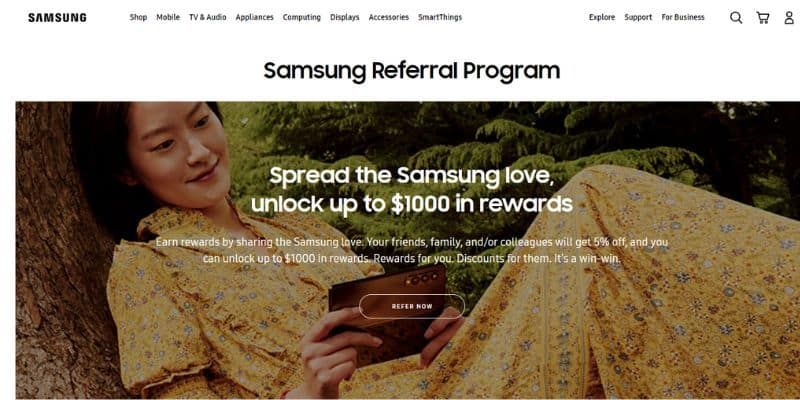 samsung electronics referral program