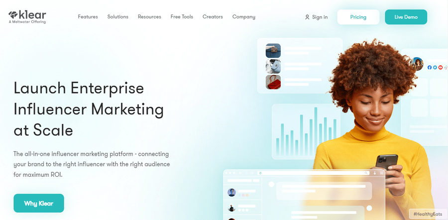klear influencer marketing software