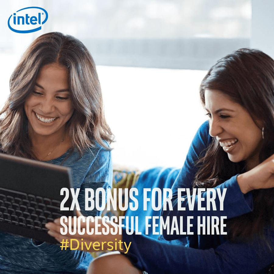 intel diverse hire referral bonus