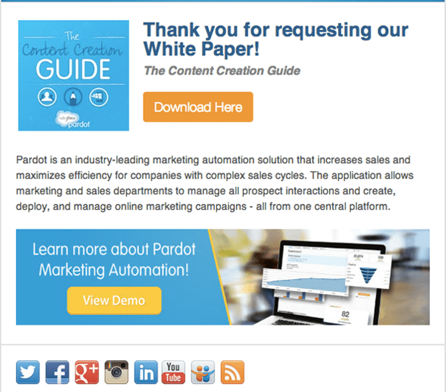 the content creation guide thank you