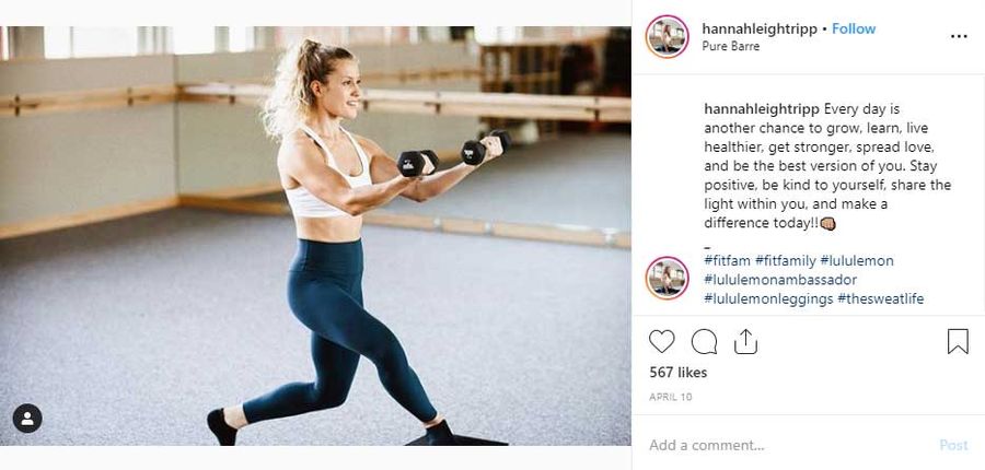 Lululemon ambassador
