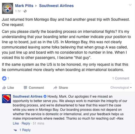 Southwest airlines review