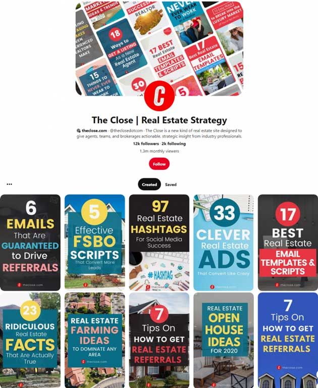 Theclose pinterest