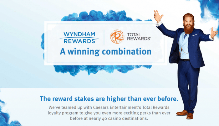 Wyndham Rewards Caesars Entertainement Total Rewards