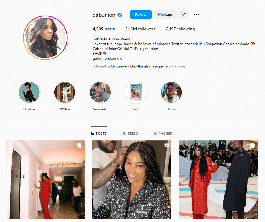 gabrielle union celebrity influencer