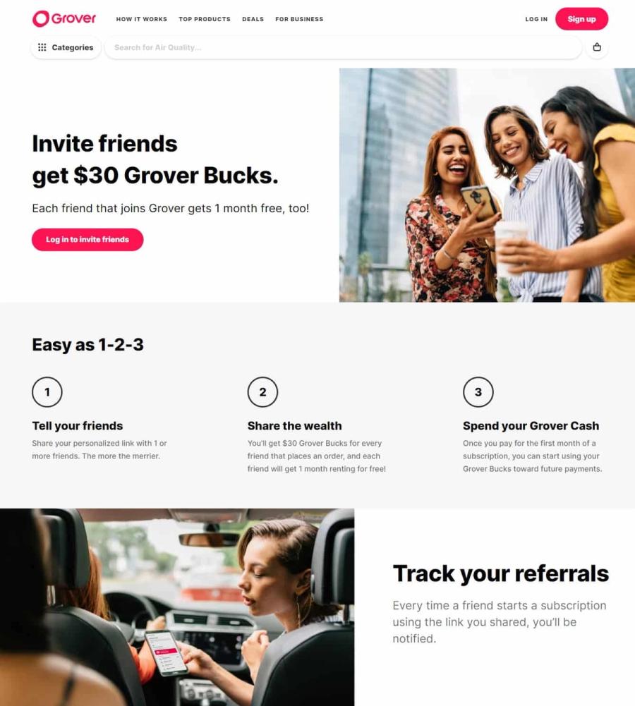 grover referral program