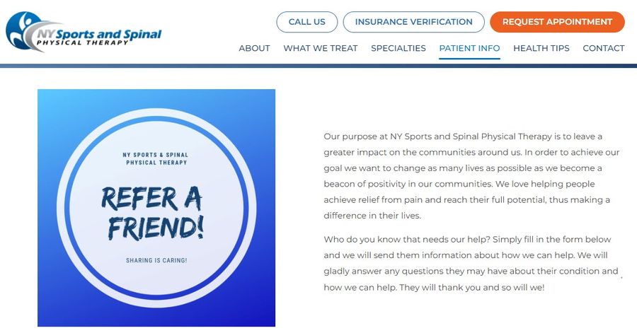 pt referral program thanks