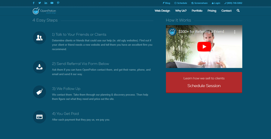 example referral steps