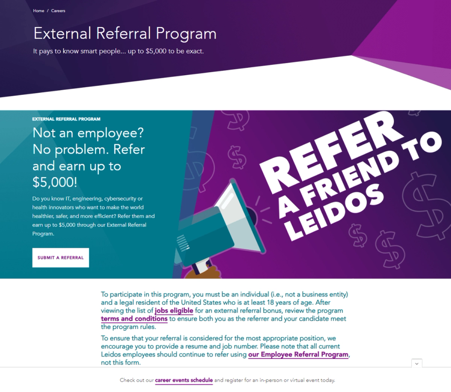 leidos external referral program