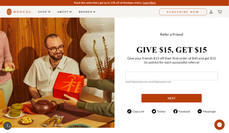 bokksu subscription referral program