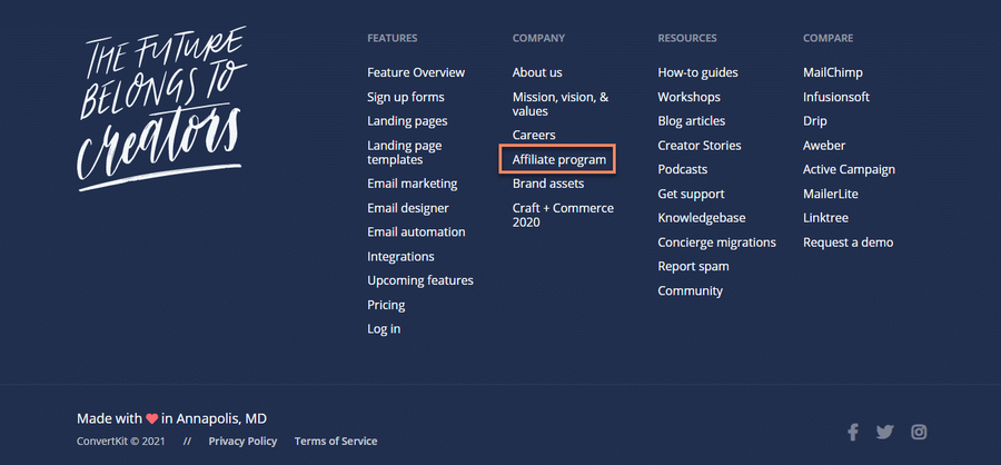 convertkit promotes affiliate program