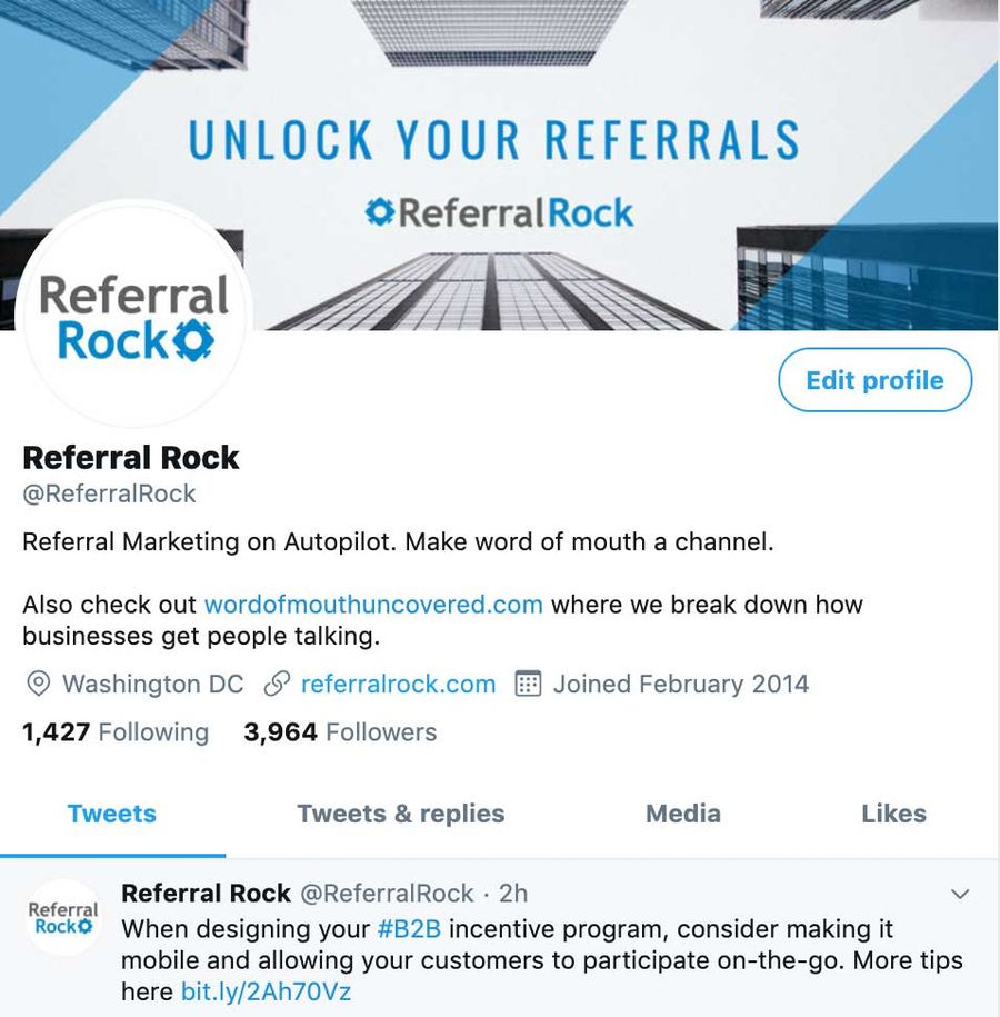 Referral rock social media