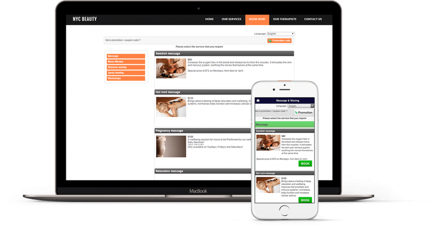bookeo screenshot