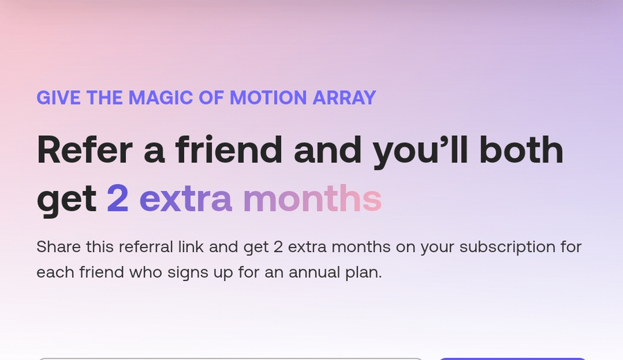motion array subscription referral program