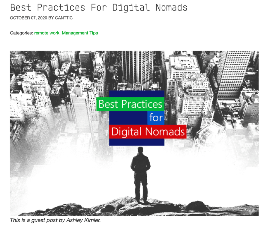 best practices for digital nomads