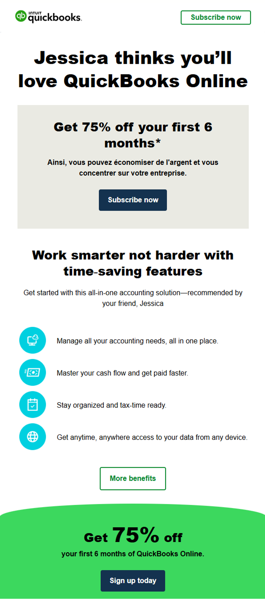 Illustration: 2. The referral message