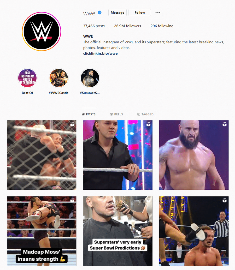 wwe social