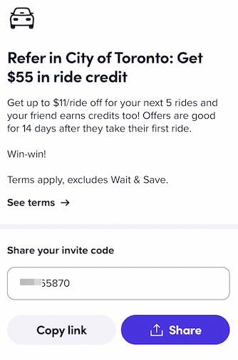 Lyft referral program