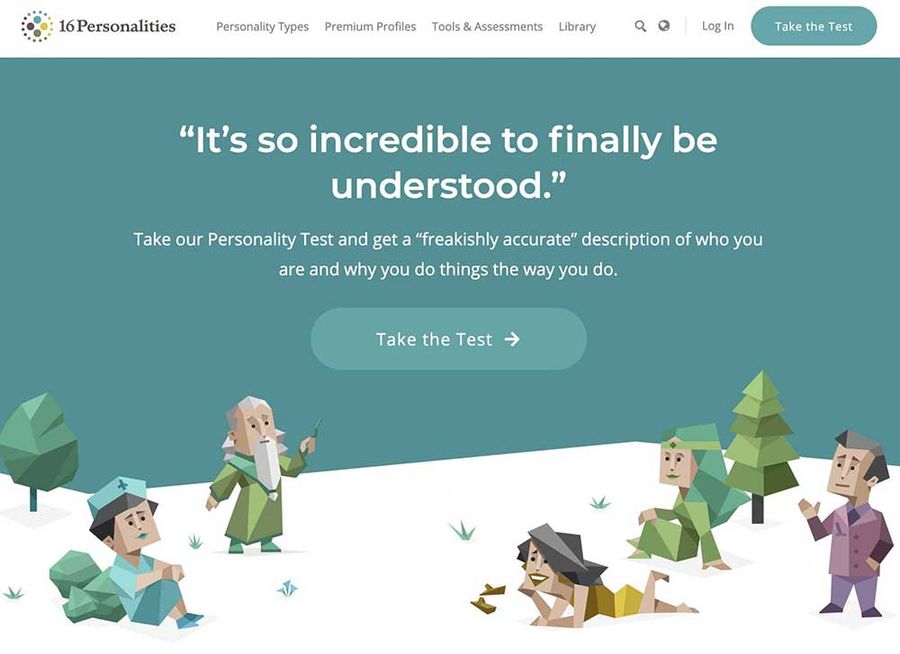 16personalities interactive content test