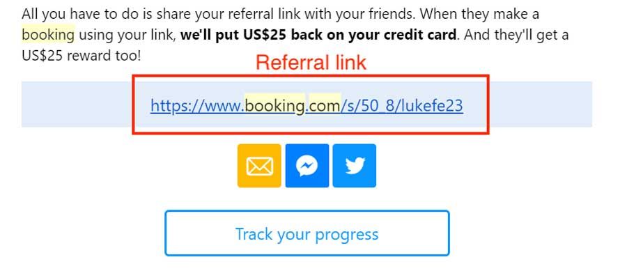 Booking.com Refer a Friend