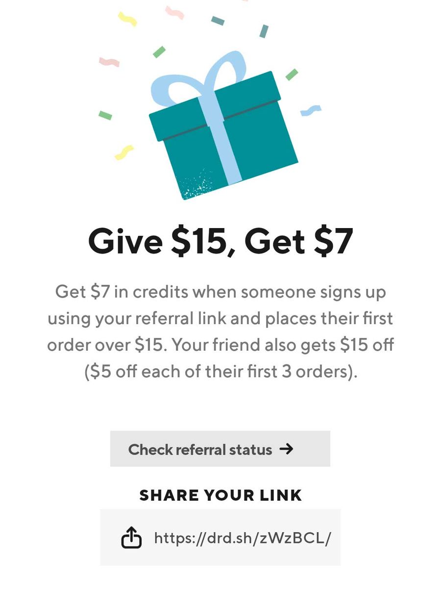 Doordash share your link