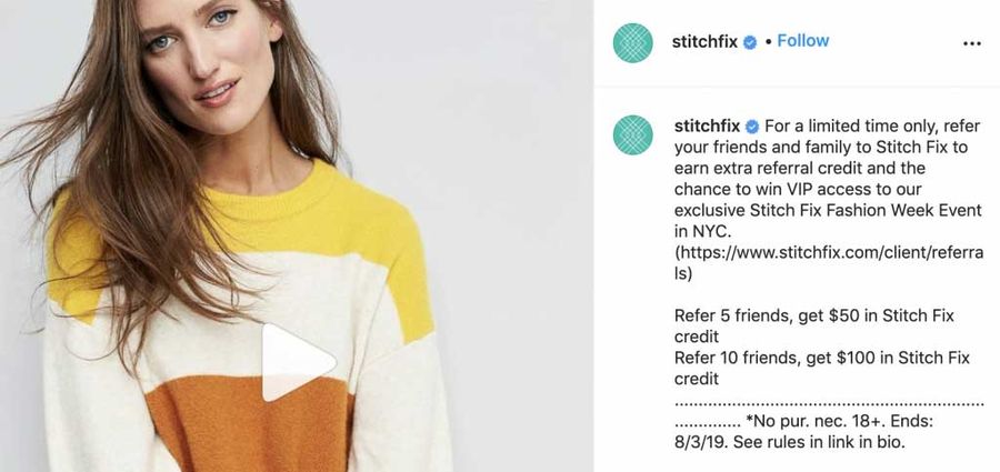 Stitchfix referral program
