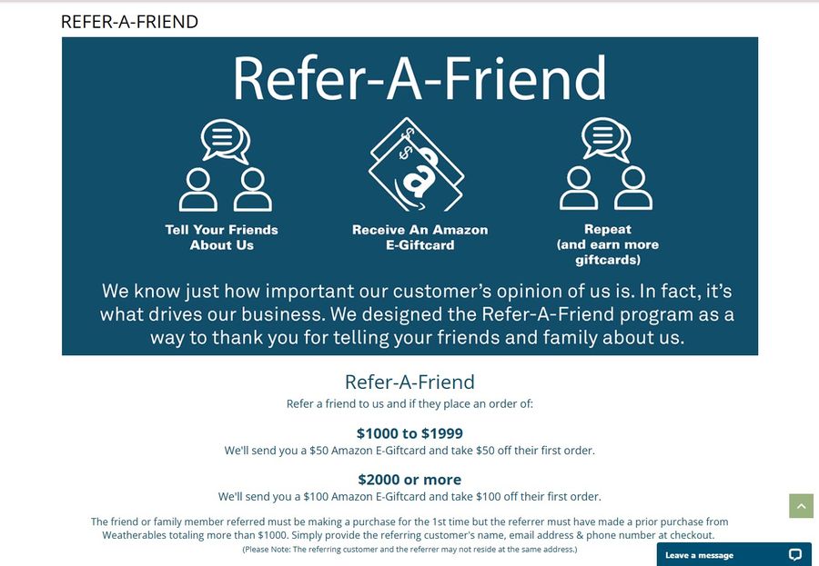 weatherables refer a friend