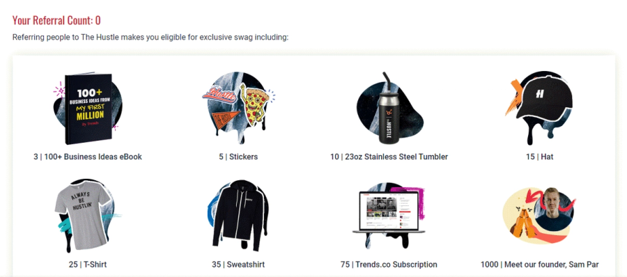 hustle referral rewards