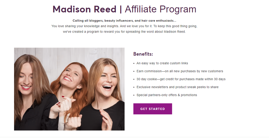 Madison Reed affiliate program