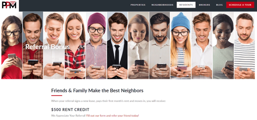 PPM resident referral program