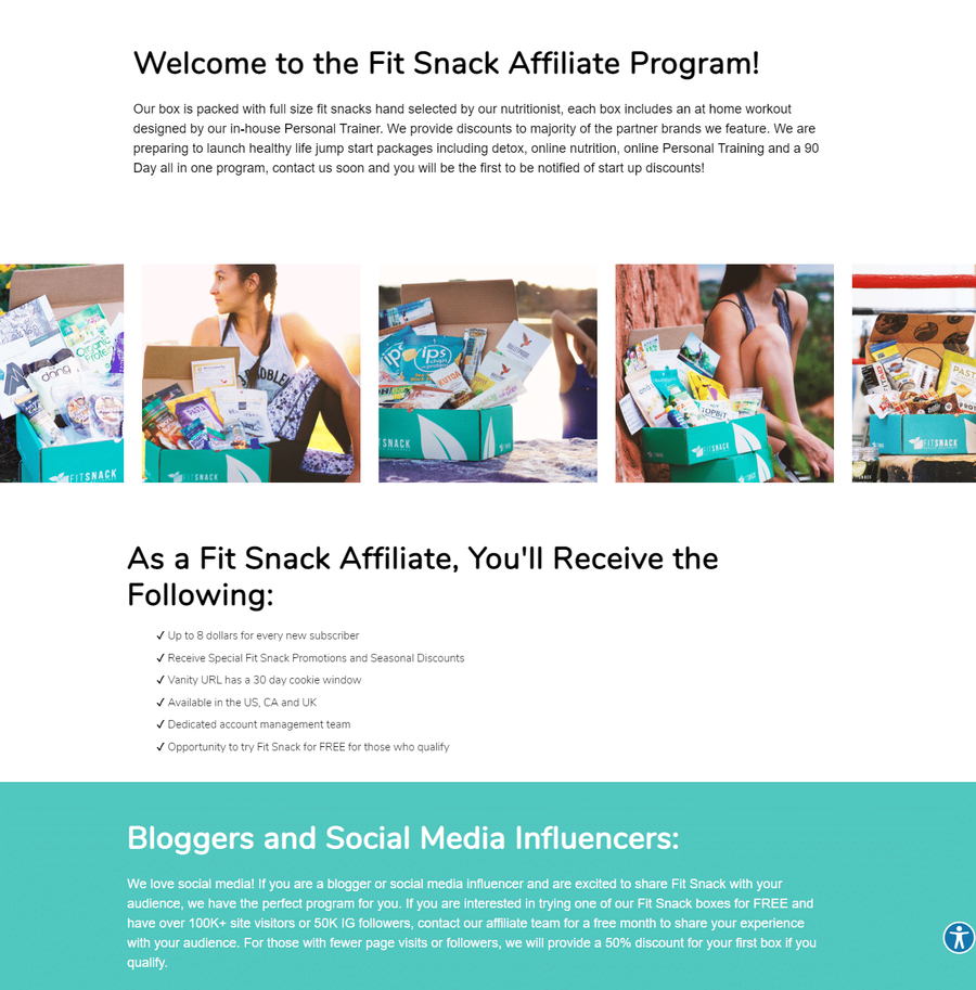 fitsnack subscription box affiliate program