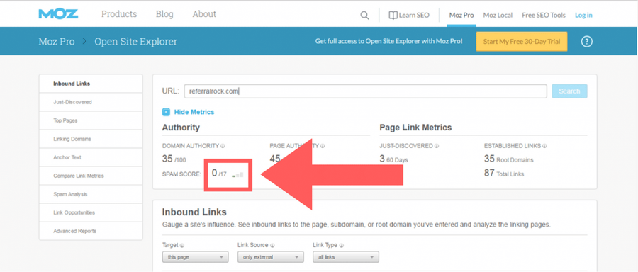 moz open explorer screenshot 2